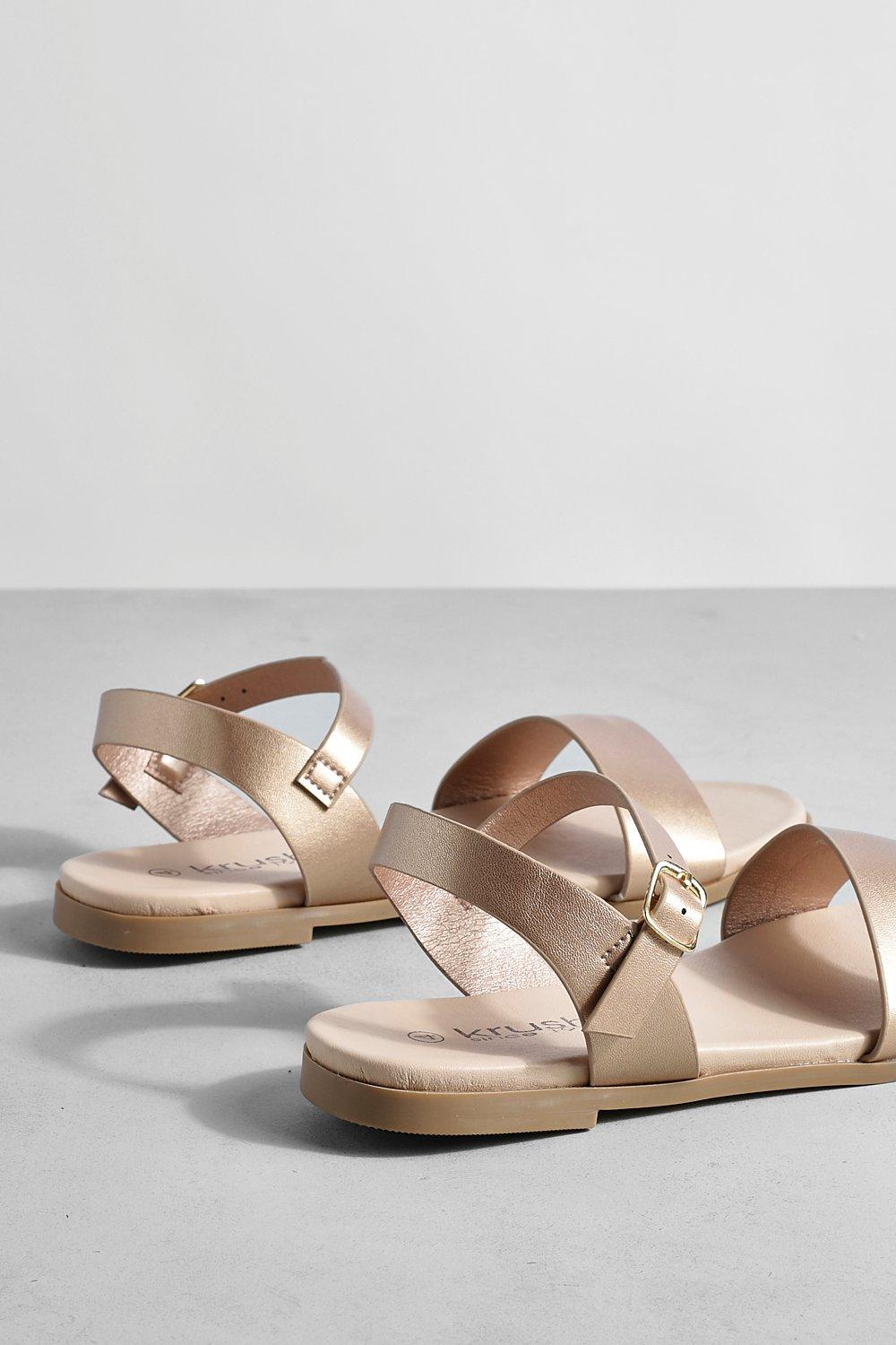 Sandals best sale rose gold